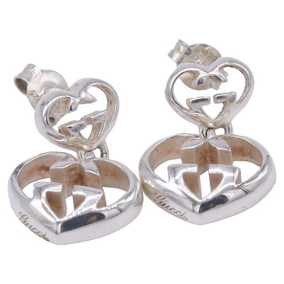 Gucci Love Britt Drop Earrings in Sterling Silver - Picture 1 of 10